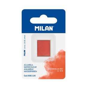 Milan Watercolour Paint Half Pan Refill, Watermelon Red