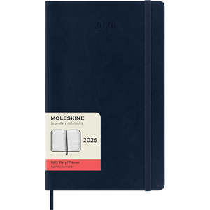 Moleskine: 2026 Moleskine 130mm x 210mm Soft Cover Diary, Day Per Page, Sapphire Blue