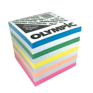 Olympic: Memo Cube Fluro Full Height Refill