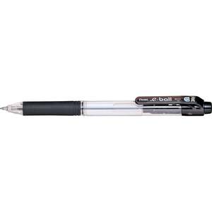 Pentel: Pentel E-Ball Ballpoint Pen, 0.7mm, Black, Pack of 12