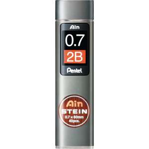 Pentel: Pentel Ain Stein Refill Leads 2B 0.7mm 40's Tube x 12's pack