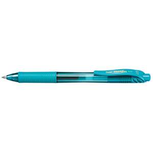 Pentel: Pentel Energel-X Gel Roller Pen Retractable BL107 0.7mm Turquoise - Pack of 12