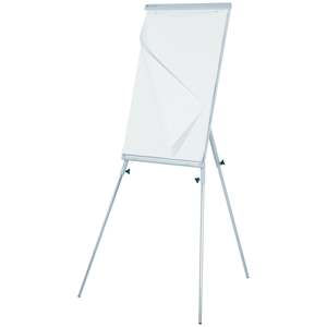Quartet: Quartet Whiteboard & Flipchart Magnetic Easel, 600mm x 900mm, Collapsible Feet
