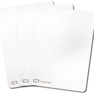 Quartet Flex Whiteboard A4 Double-Sided Plain White, Pack of 30