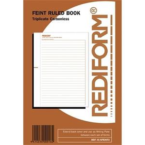 Rediform A5 Ruled Book Triplicate