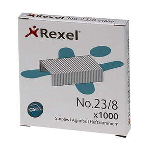 Rexel 23/8 Tacker Staples, 1000's pack