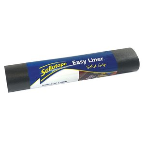 Sellotape: Sellotape Easy Liner Solid Grip Black 30cm