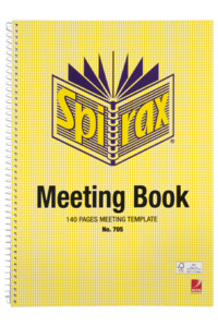 Spirax A4 Meeting Book, 140 Pages (705)