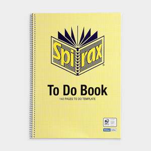 Spirax A4 To Do Book, 140 Pages (706)