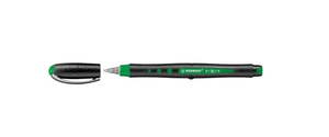 Stabilo: Stabilo Black Rollerball Pen 0.4mm, Green, Pack of 10
