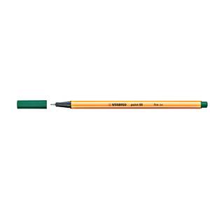 Stabilo Point 88 Fineliner Pine Green, Pack of 10