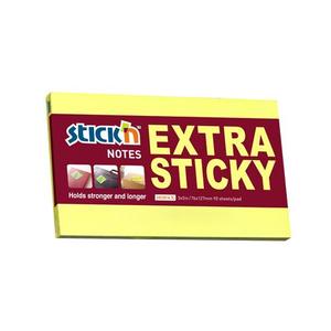 Stickn: Hopax Extra Sticky Notes 76 x 127mm Neon Lemon