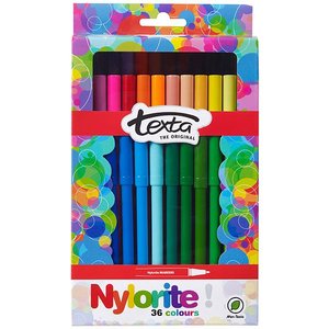 Texta Nylorite Color Markers Pack of 36