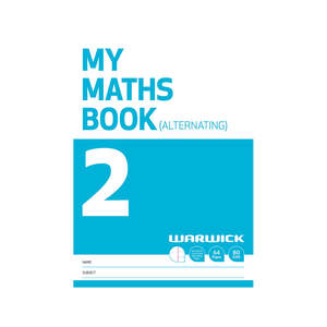 Warwick: Warwick My Maths Book 2, 7mm Quad Alternating Pages, 317mm x 230mm