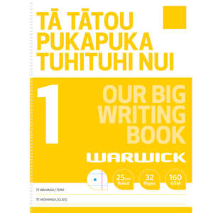 Warwick: Warwick Our Big Writing Modelling Book, 1 Half 25mm Ruled