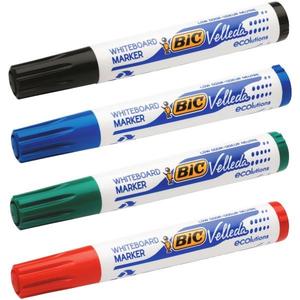 Bic: BIC Velleda ECOlutions Assorted Colours Whiteboard Marker Chisel Tip x 4's pack (1751)