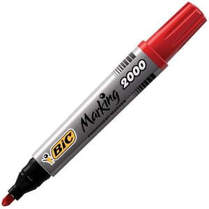 Bic Marking 2000 Permanent Marker Fine Tip Red x 12's pack (2000 03)