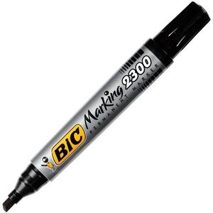 Bic Marking 2300 Permanent Marker Chisel Tip Black x 12's pack (2300 09)