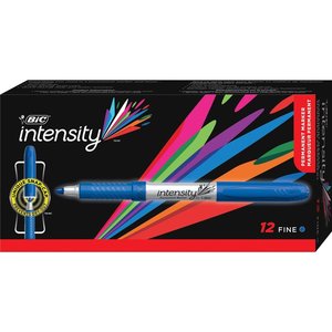 Bic: Bic Intensity Permanent Marker Fine Tip Blue x 12's pack
