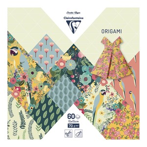 Clairefontaine: Clairefontaine Origami Paper Kiribati 15x15cm 60sh