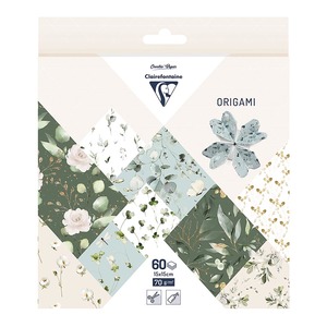 Clairefontaine Origami Paper Romantic, 15x15cm, 60 Sheets