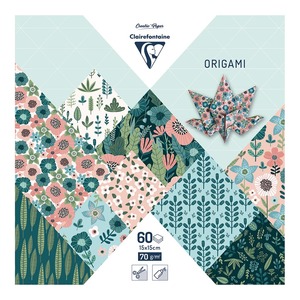 Clairefontaine Origami Paper Herbarium, 15x15cm, 60 Sheets