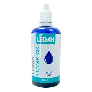 Ledah Stamp Ink 100ml, Blue