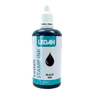 Ledah Stamp Ink 100ml, Black
