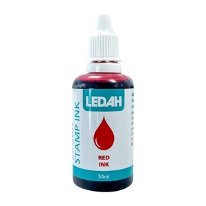 Ledah: Ledah Stamp Ink 50ml, Red