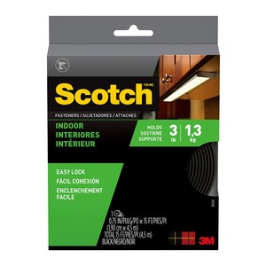 Scotch: Scotch Fastener Indoor RF4720 19mmx4.57m Black