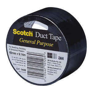 Scotch: Scotch Black Duct Tape, 48mm x 9.14m (944B)