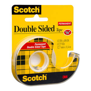 Scotch Double Sided Tape plus Dispenser, 12.7mm x 11.4m (137)