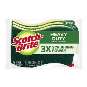 Scotch-Brite Heavy Duty Scrub Sponge, Pack of 3