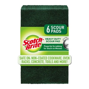 Scotch-Brite Heavy Duty Scouring Pad, Pack of 6