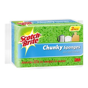 Scotch-Brite Chunky Sponge, Pack of 2