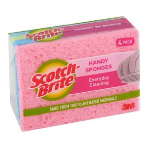 Scotch Brite: Scotch-Brite Handy Sponge Antibacterial, Pack of 4