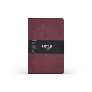 Castelli Harris Ruled Notebook, Royal Grape, 130mm x 210mm