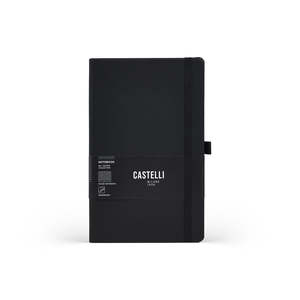 Castelli All Colour Ruled Notebook, Black, 130mm x 210mm