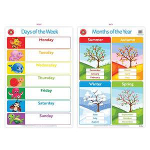 Learning Can Be Fun: LCBF Wall Chart Days of the Week and Months of the Year Poster