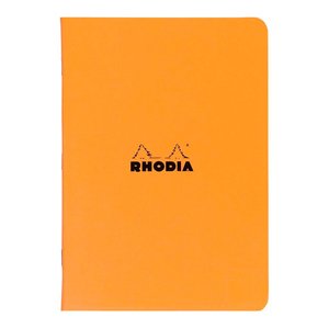 Rhodia Classic Notebook Stapled A4 Lined Orange