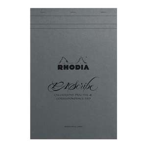 Rhodia PAScribe Calligraphy Maya Grey Pad A4+ Lined