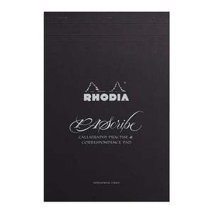 Rhodia PAScribe Calligraphy Carb'On Black Pad A4+ Lined