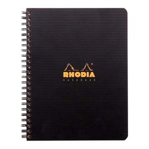 Rhodia: Rhodiactive Notebook Spiral A5+ Lined Black