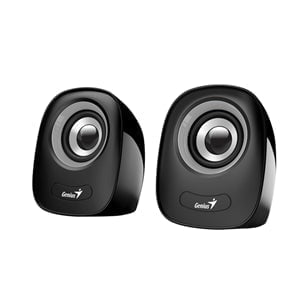 Genius: Genius SP-Q160 Black USB Powered Mini Speakers - Black/Grey