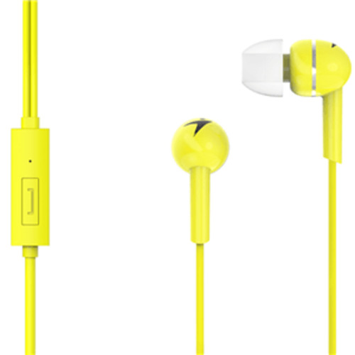 Genius: Genius HS-M300 Yellow In-Ear Headphones with Inline Mic