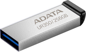 Adata ADATA UR350 USB3.2 256GB Flash Drive Nickel/Black