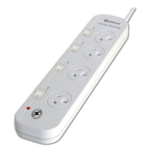 Sansai 4 Way Power Board with Individual Switch