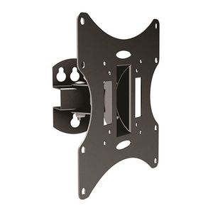 Brateck: BRATECK 23''-42'' Pivoting wall mount bracket. Tilt and swivel. Supports VESA 75x75,100x100,200x100,200x200. Max Load 30Kgs. Hidden cable management. Colour Black.