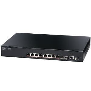 Networking: EDGECORE 8 Port Gigabit PoE+ Web Smart Pro Switch. 2 SFP & 8 RJ-45 PoE ports. Power Budget: 125W. 1x RJ45 Console port. Fanless design. PROMO Win 1 of 9 $100 Prezzy Cards