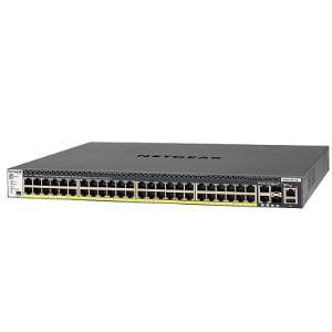 Networking: NETGEAR M4300-52G-POE+ 48-PORT FULLY MANAGED STACKABLE LAYER 3 POE+ SWITCH (48 X 1G PORTS WITH 2 X 10GBASE-T & 2 X SFP+ 1 000W PSU)